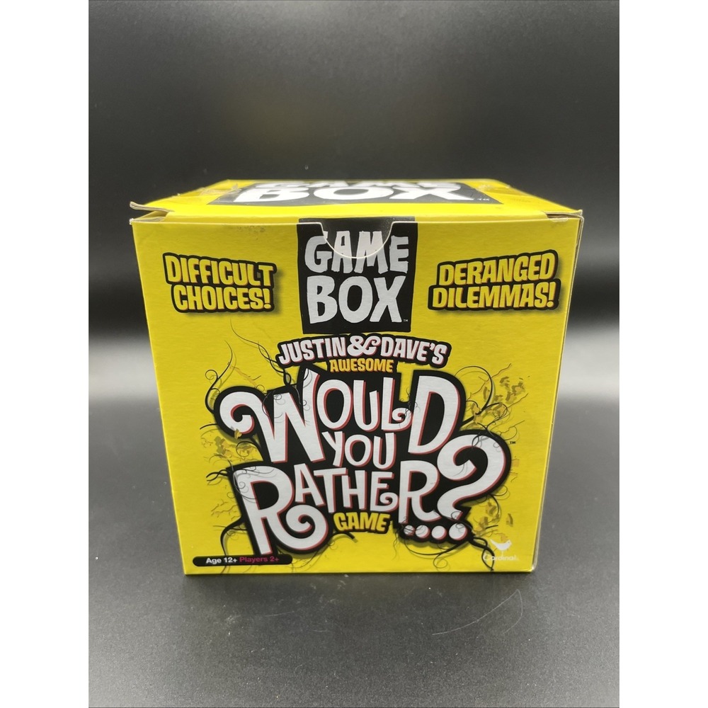 Justin & Dave's Awesome Would You Rather Card Game Opened But Never Played